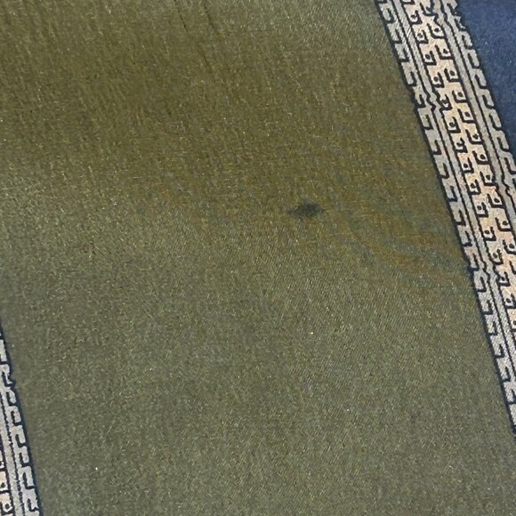 Morgan Taylor Classic Paisley Panel Striped 100% Silk Rectangular Scarf - Picture 6 of 8